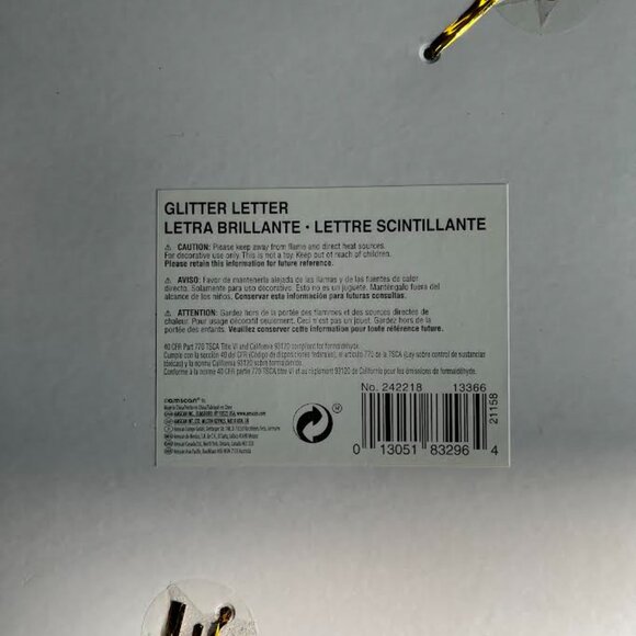 A-Z Letters Standing Block Sign Table Centerpiece Decoration, Gold, 4-in, for We - Picture 2 of 2